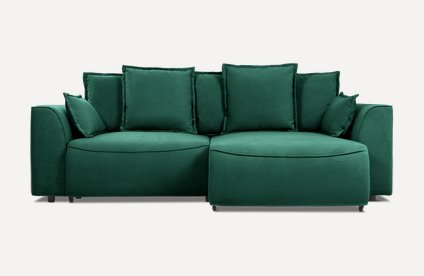 Диван угловой Напа Velvet Emerald уценка